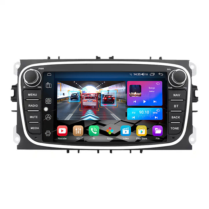 LEHX 4G HIFI Android 2 Din Radio Car Player 7''Autoradio Gps Carplay for Ford Focus S-Max Mondeo Galaxy C-Max Car DVD Player